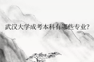 华中师范大学成考本科有哪些专业呢？