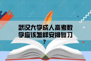 华中师范大学成人高考数学应该怎样安排复习？